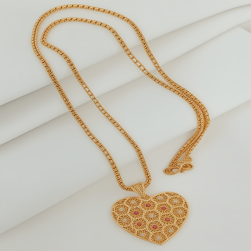 chain with heart shape locket